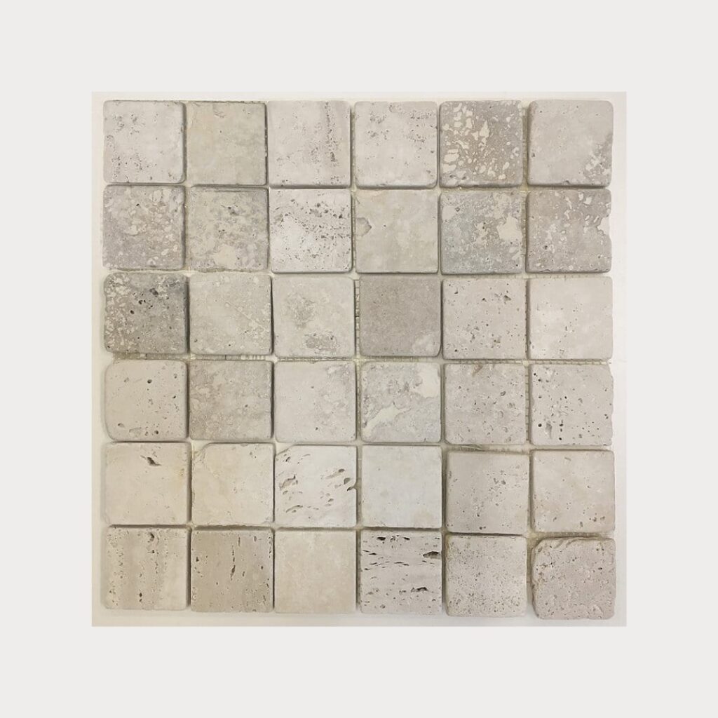 Travertine Chiaro Tumbled 2x2