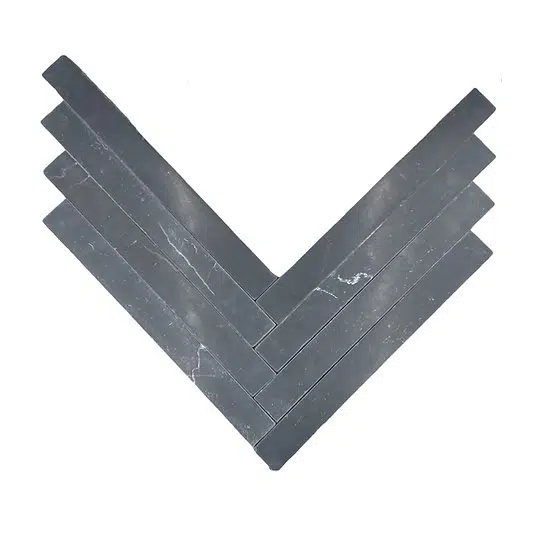 Nero Marquina Tumbled 2x18 in situ