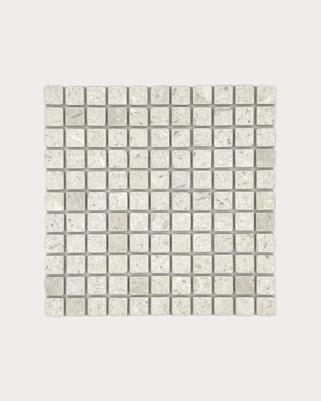 White Limestone Tumbled 1x1 — Product