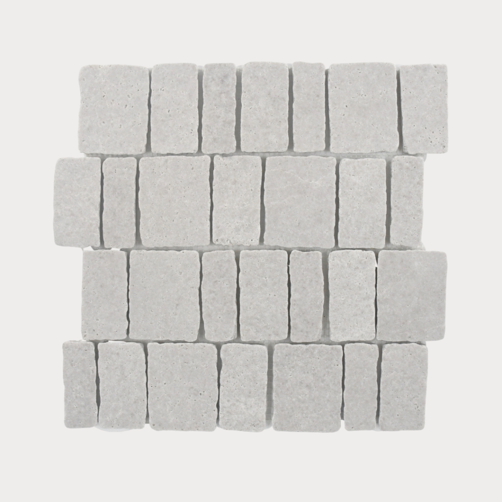 Piano Silver Travertine Tumbled - COMING SOON