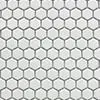 Hex 1" — White