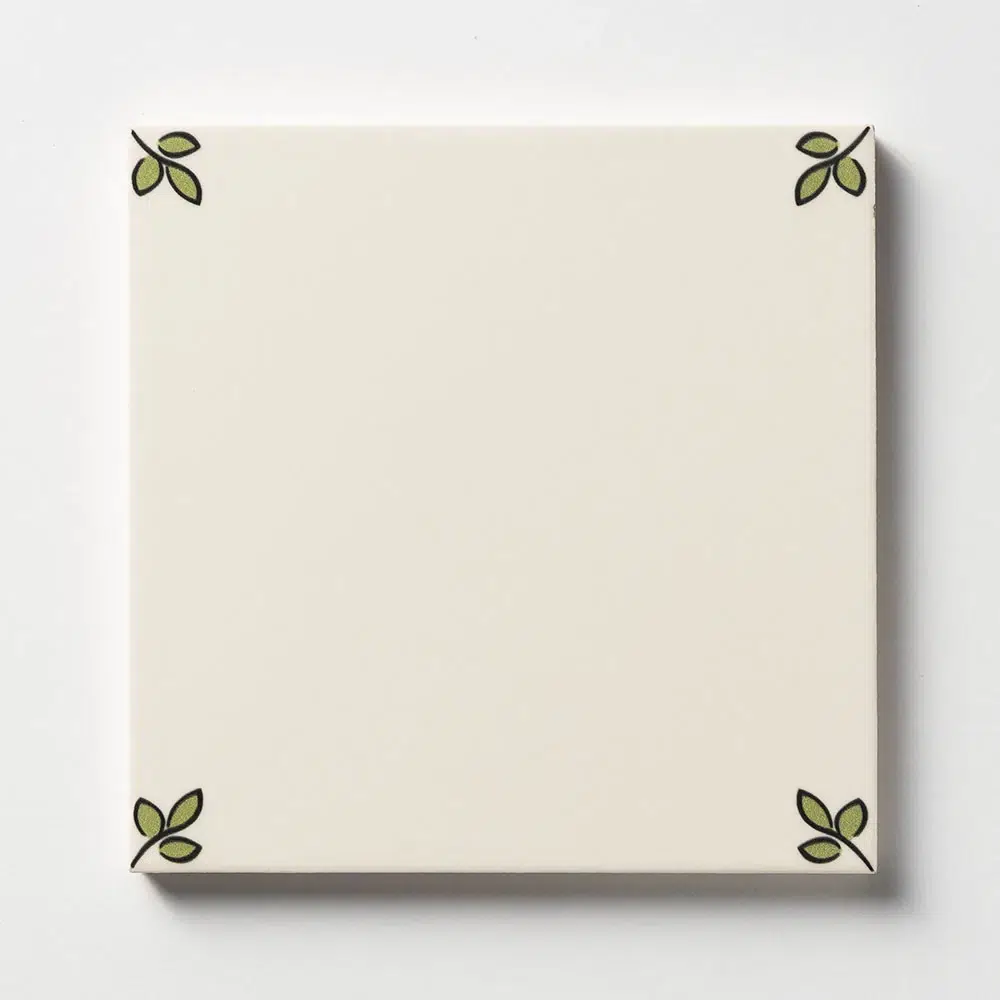 Garden Blanc Glazed Ceramic Tile — Garden Blanc