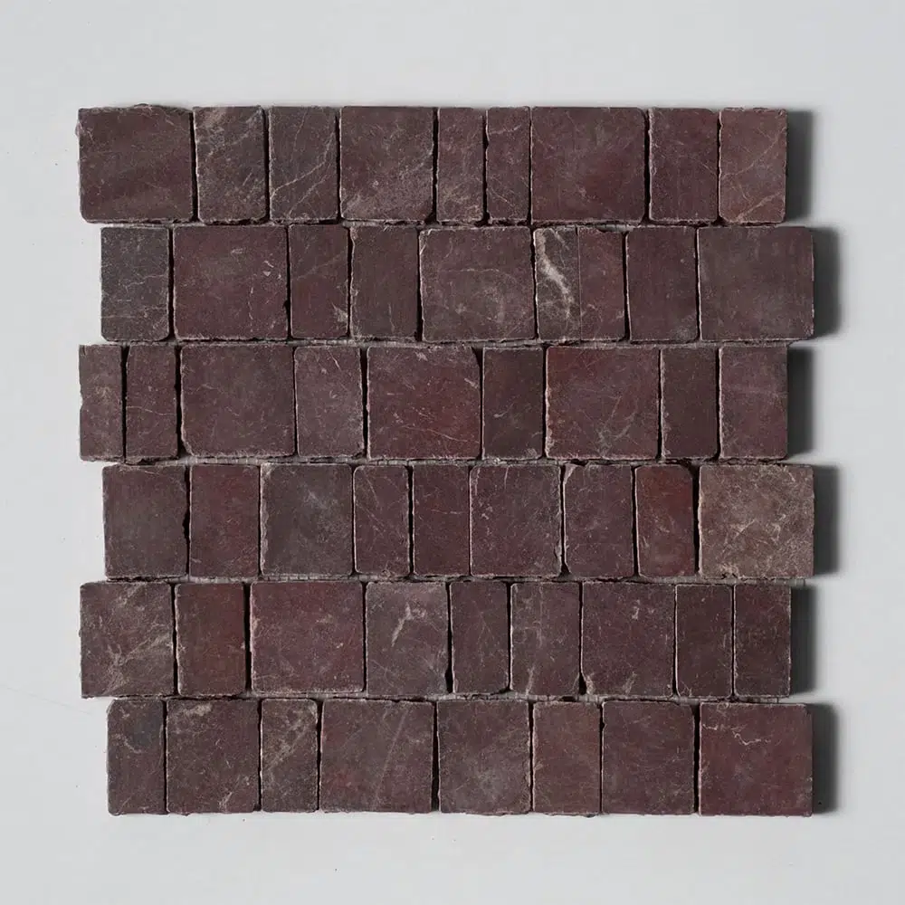 Mosaïque Red Bordeaux Scarpa Rough Cut — Red Bordeaux