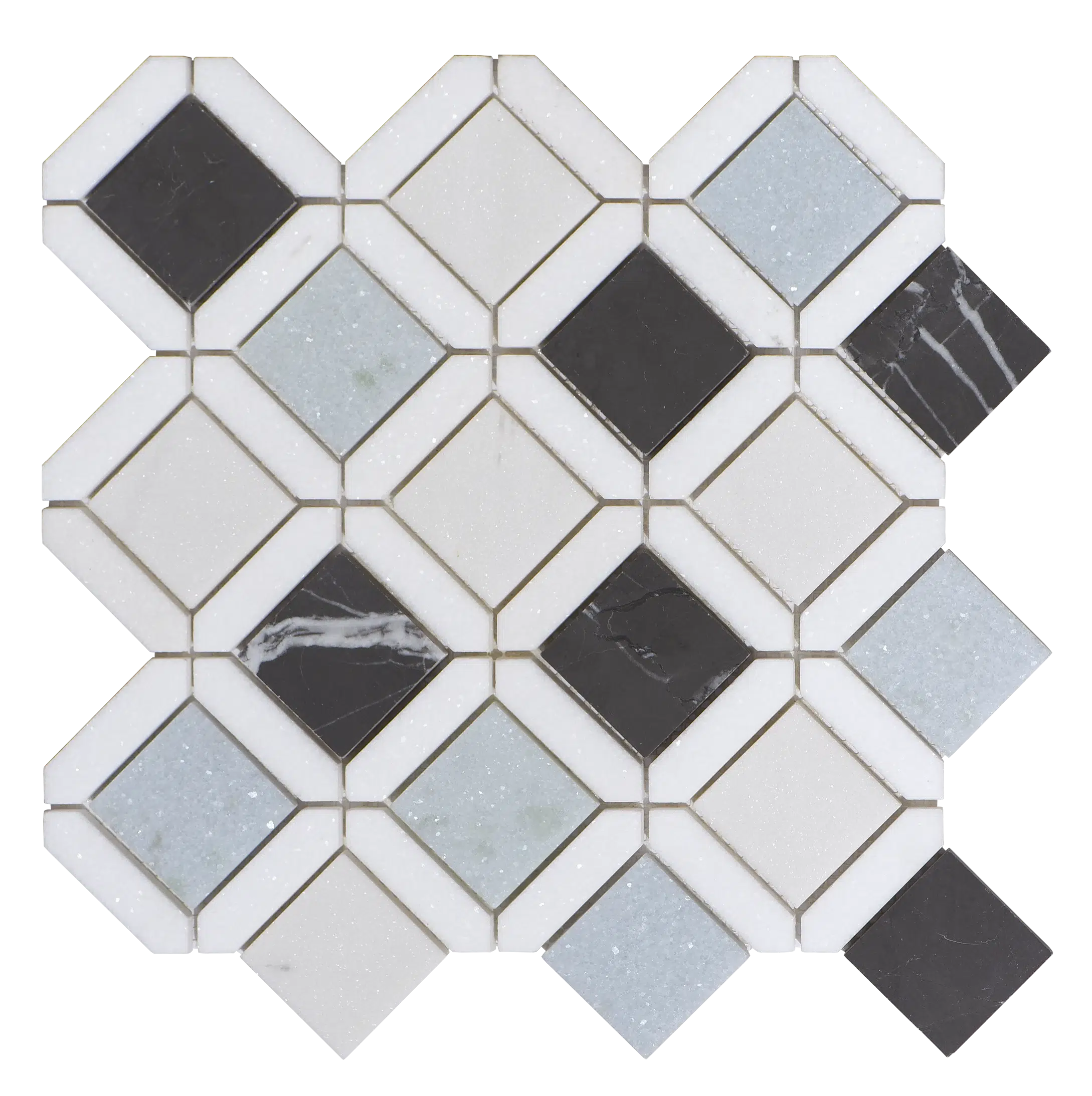 Mosaïque de marbre ColorPlay — Blue Haze