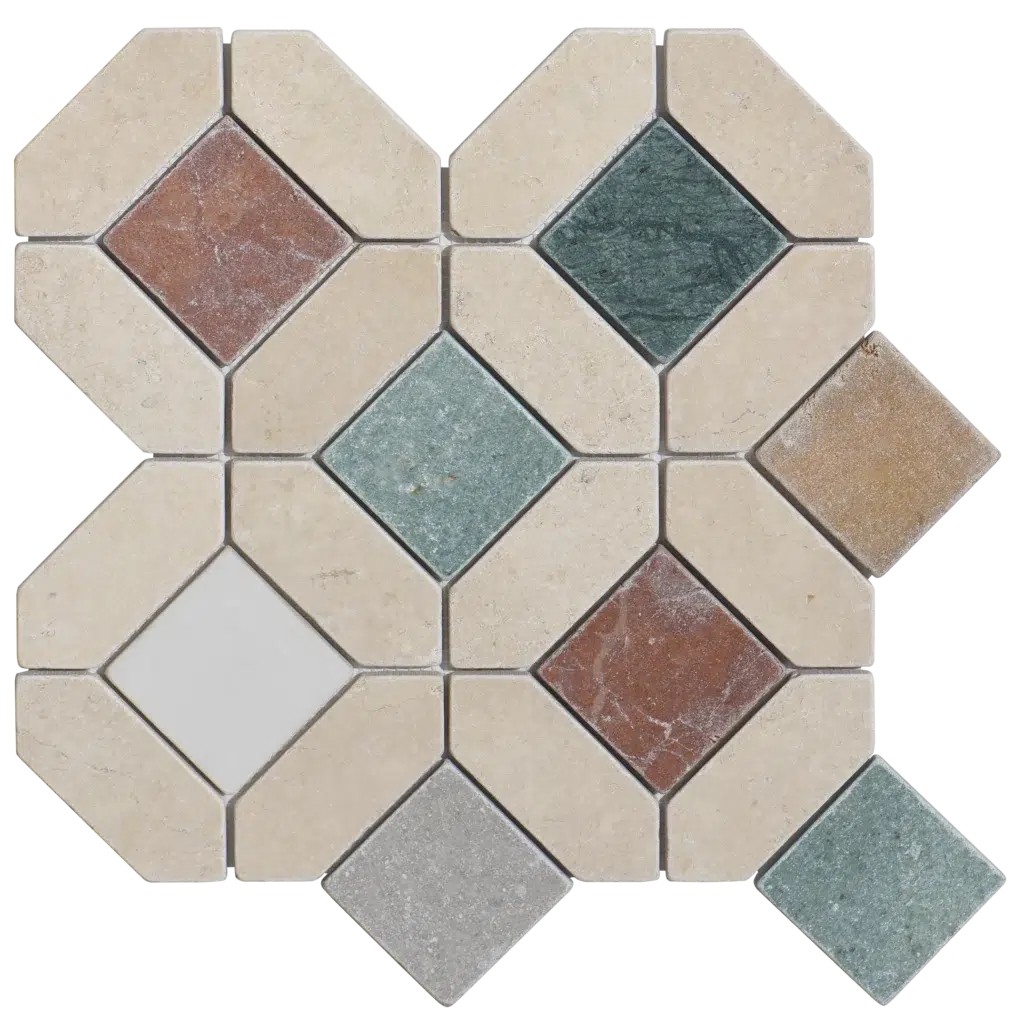 ColorPlay Marble Mosaic - Sandstone / tile face / face du carreau