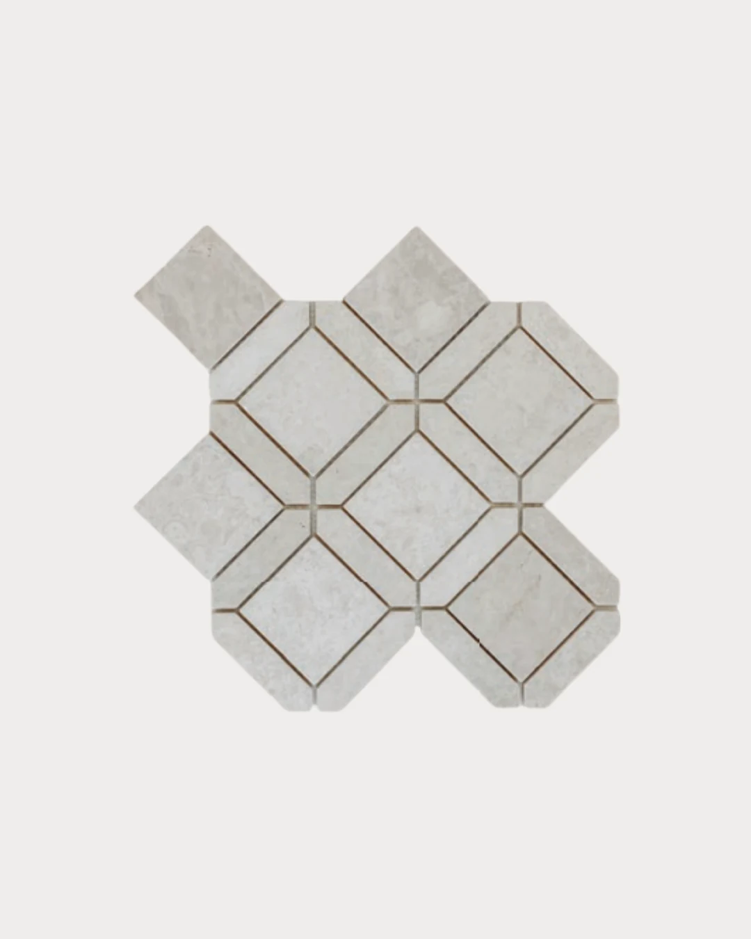 Mosaïque Gardenia 3 po White Rose — White Rose