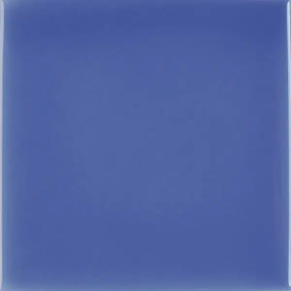 Laccati Glazed Terracotta Tile — Bleu Medio