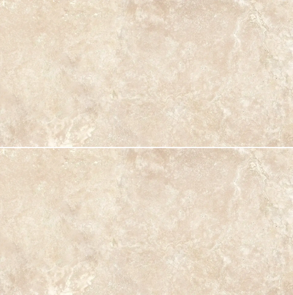 Travertino Cross Porcelain Tile — Beige layout