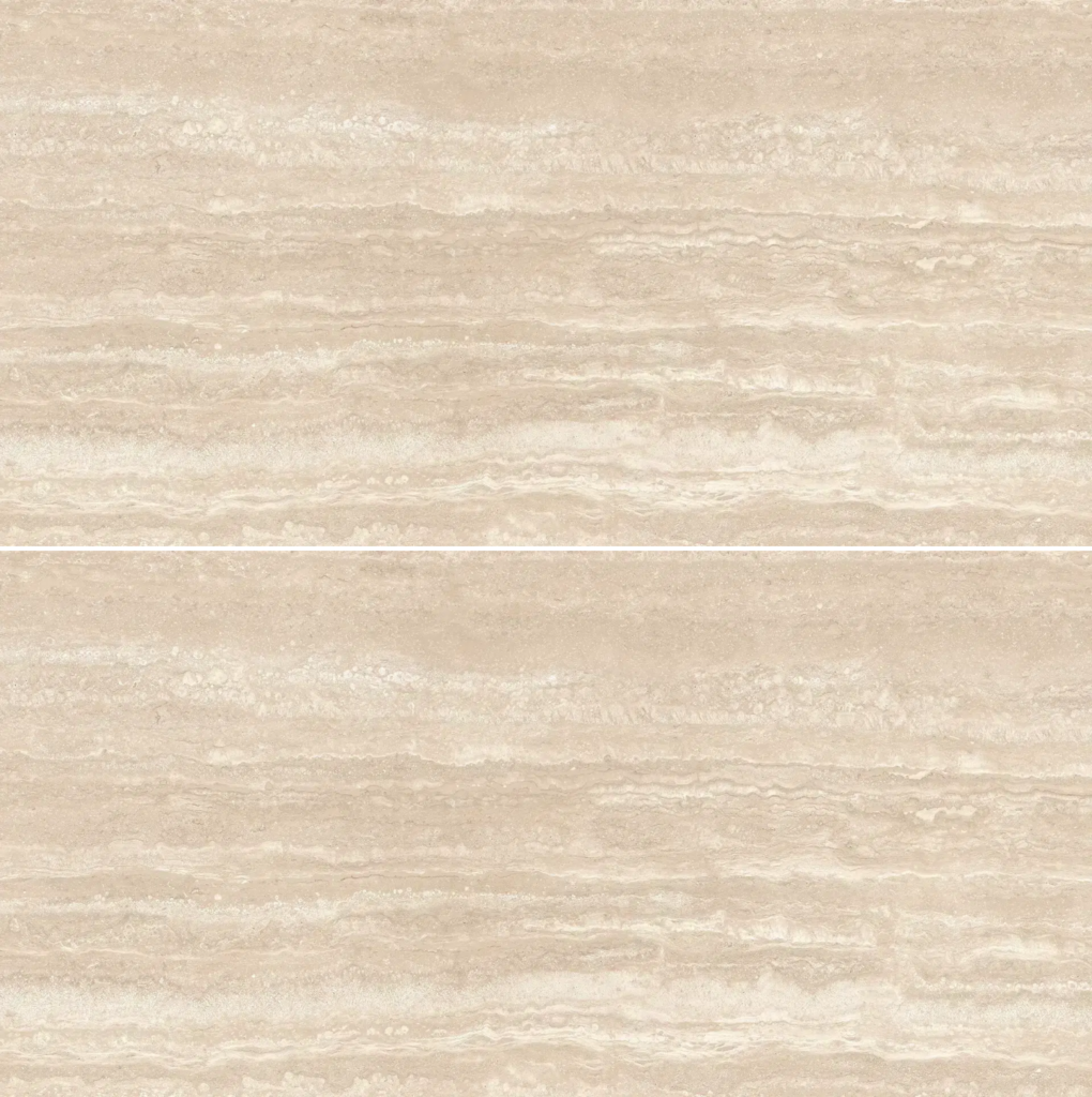 Travertino Vein Porcelain Tile — Beige layout